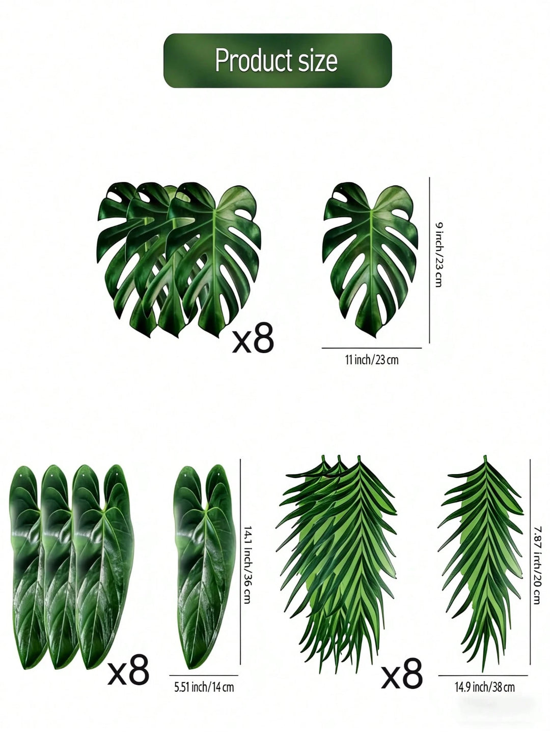 Set accesorii decorative SHEIN, verde