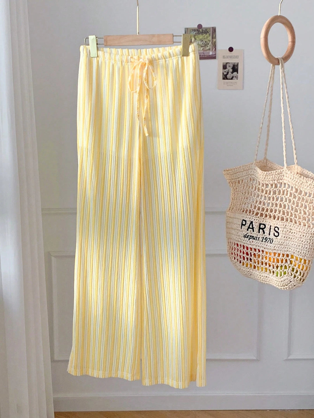 Pantaloni SHEIN, galben