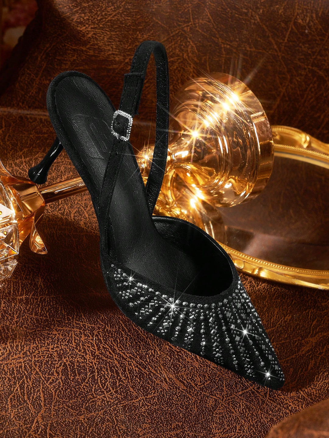 Pantofi cu toc SHEIN, negru