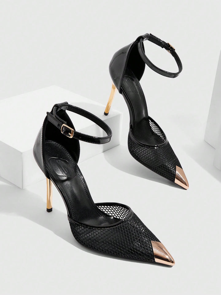 Pantofi cu toc SHEIN, negru