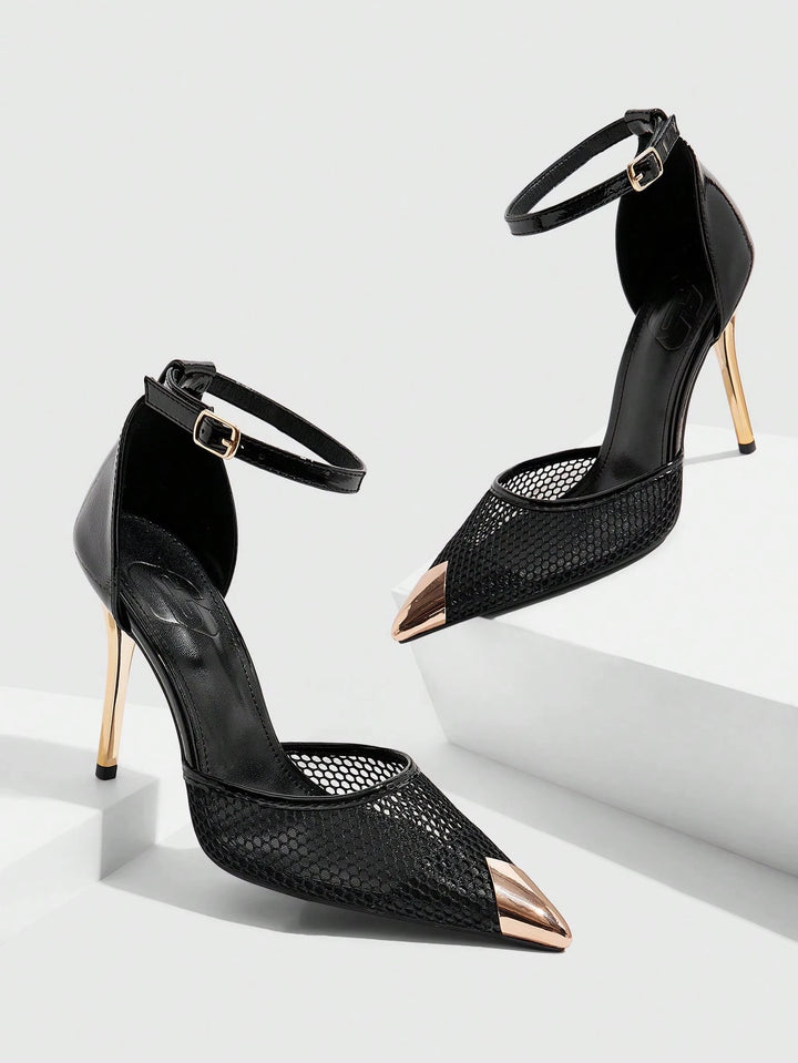 Pantofi cu toc SHEIN, negru