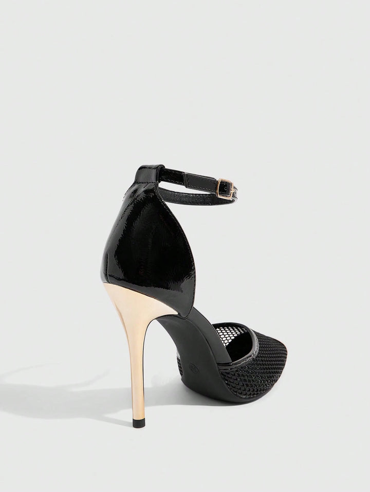 Pantofi cu toc SHEIN, negru