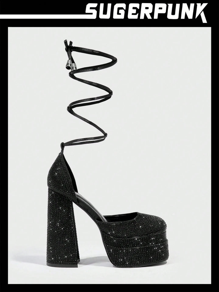 Pantofi cu toc SHEIN, negru