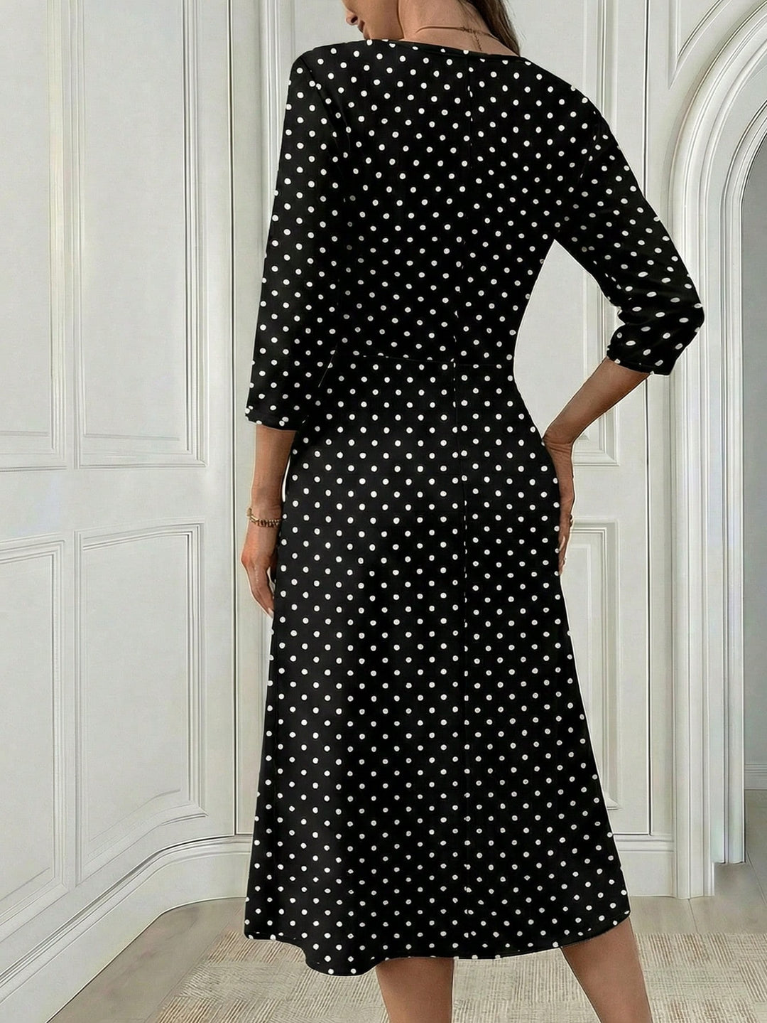 Rochie midi SHEIN, alb