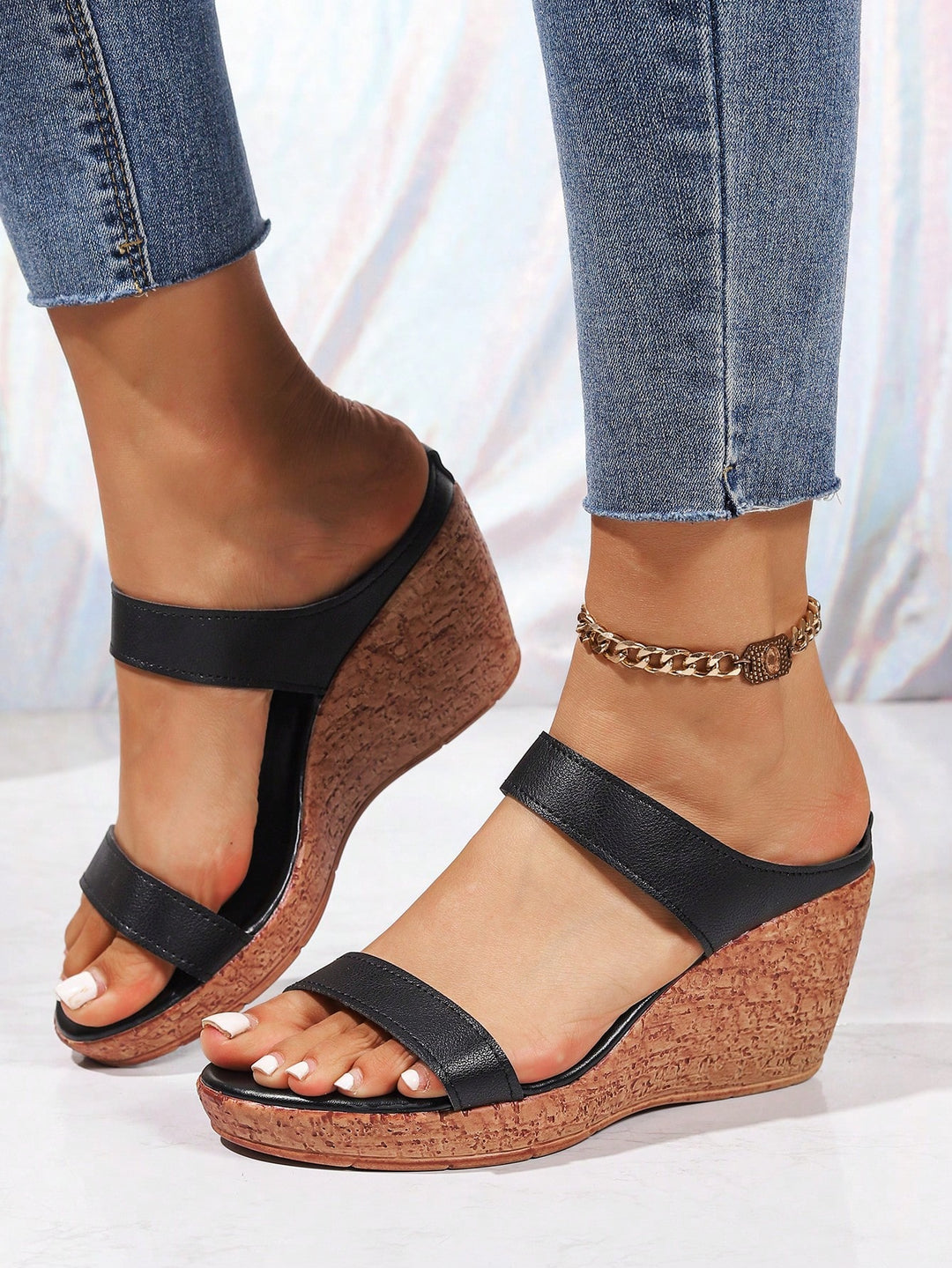 Sandale SHEIN, negru