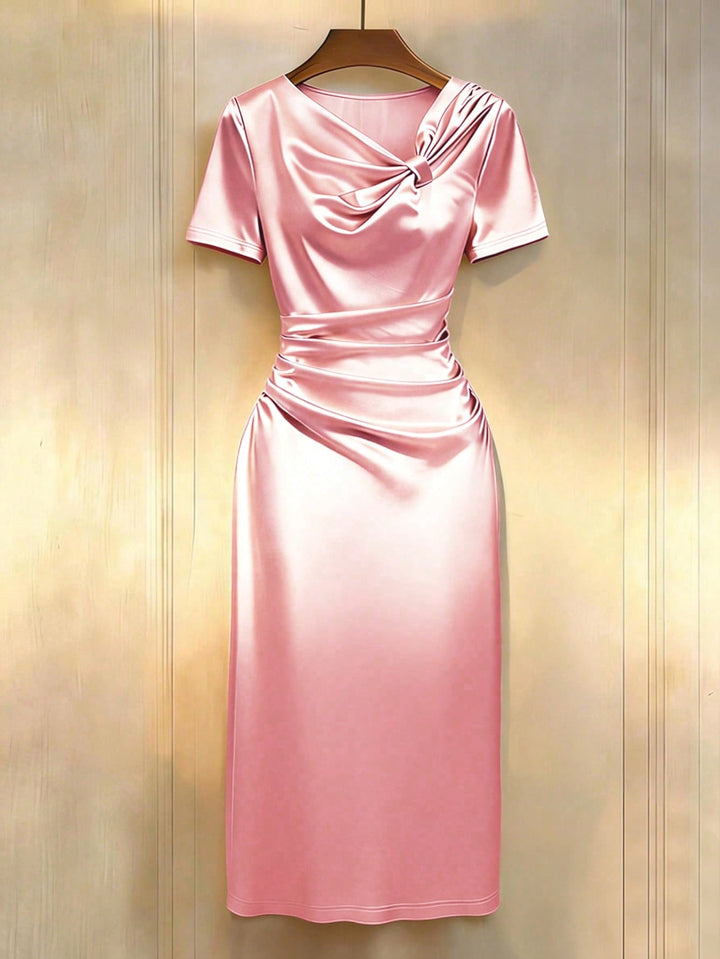 Rochie midi SHEIN, roz