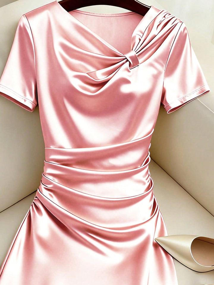 Rochie midi SHEIN, roz