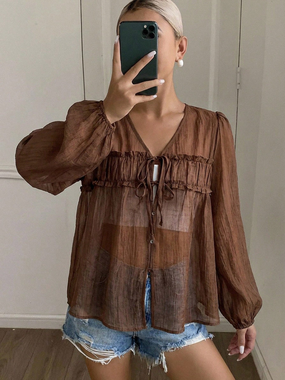 Bluza SHEIN, maro