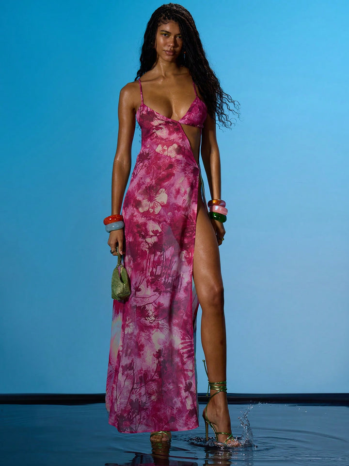 Rochie maxi SHEIN, mix culori