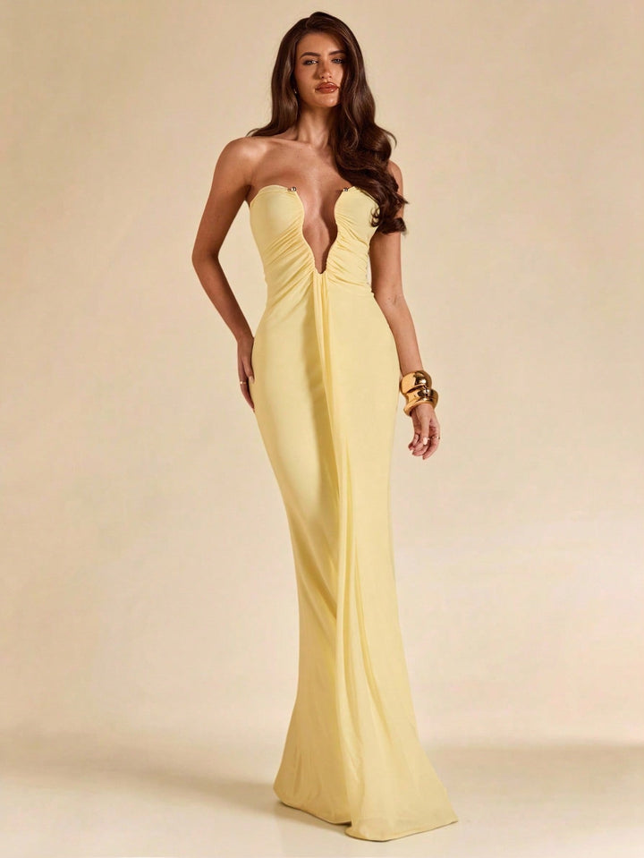 Rochie maxi SHEIN, galben