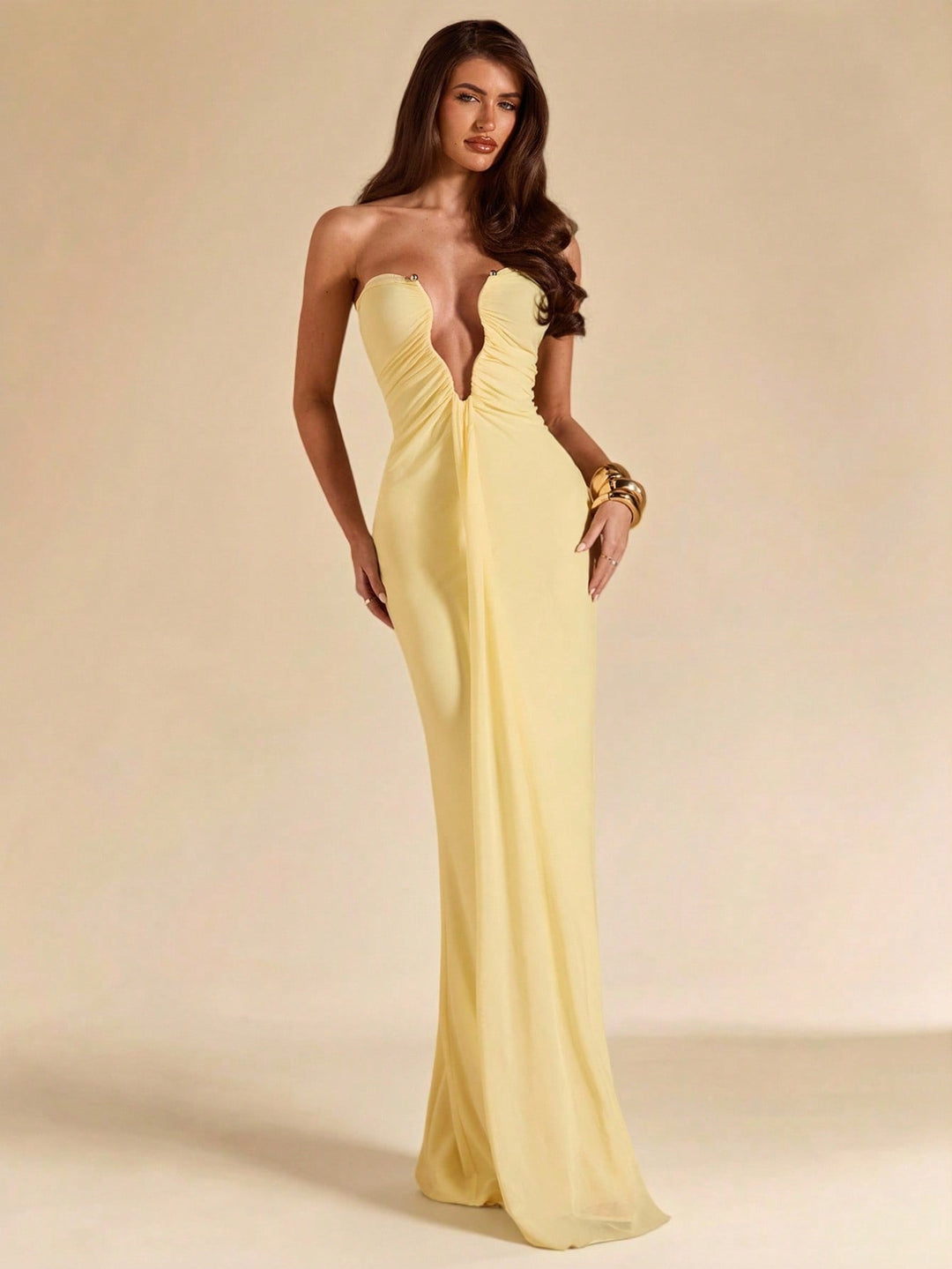 Rochie maxi SHEIN, galben