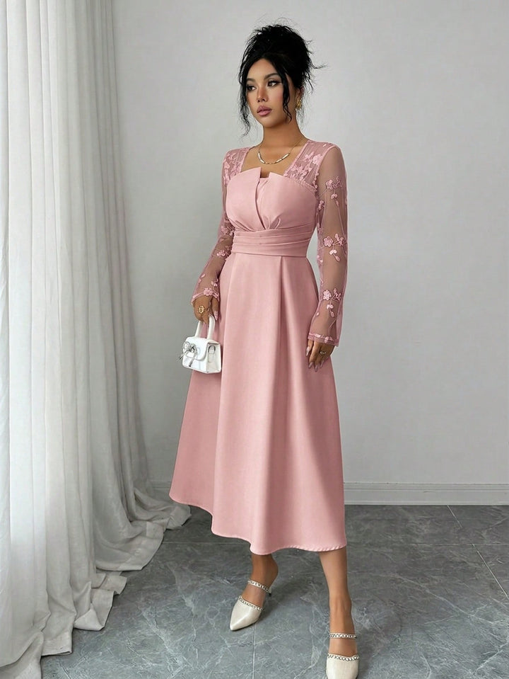 Rochie midi SHEIN, roz