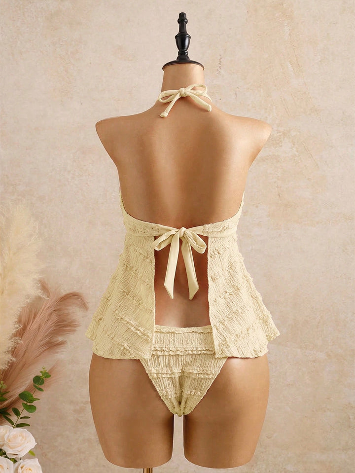 Costum de baie SHEIN, galben