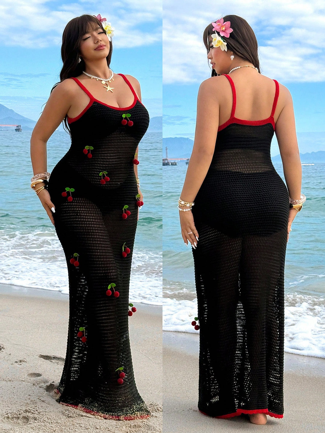 Rochie de plajă SHEIN, negru