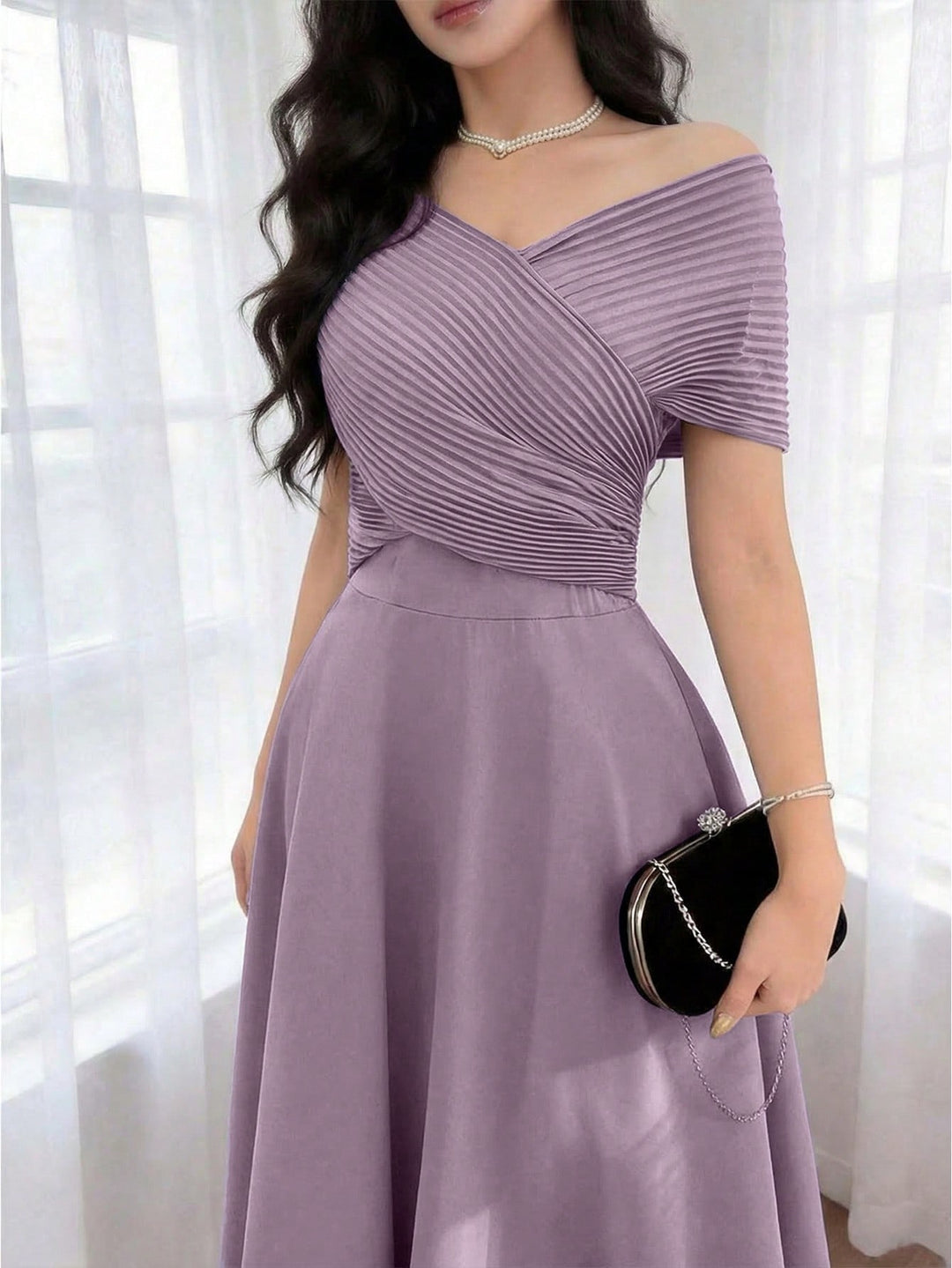 Rochie midi SHEIN, mov