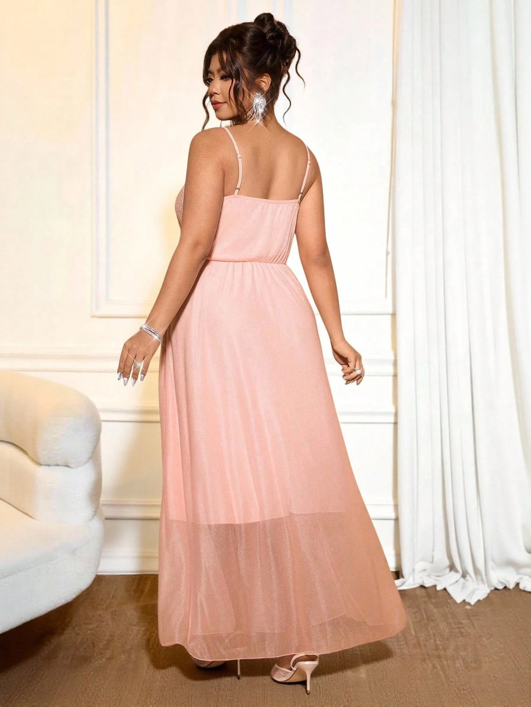 Rochie maxi SHEIN, roz