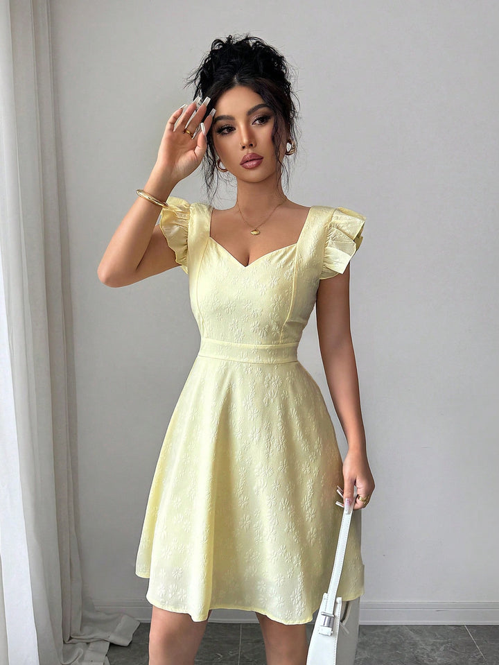 Rochie mini SHEIN, galben