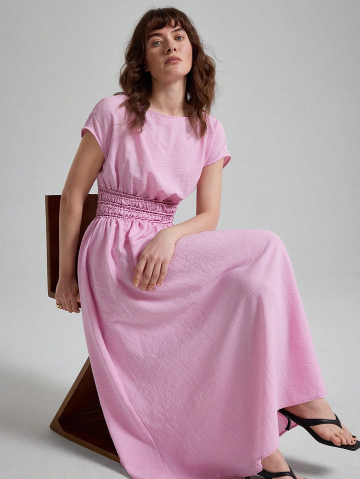Rochie midi SHEIN, roz