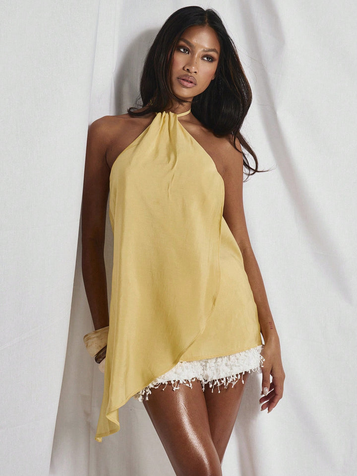 Top SHEIN, galben