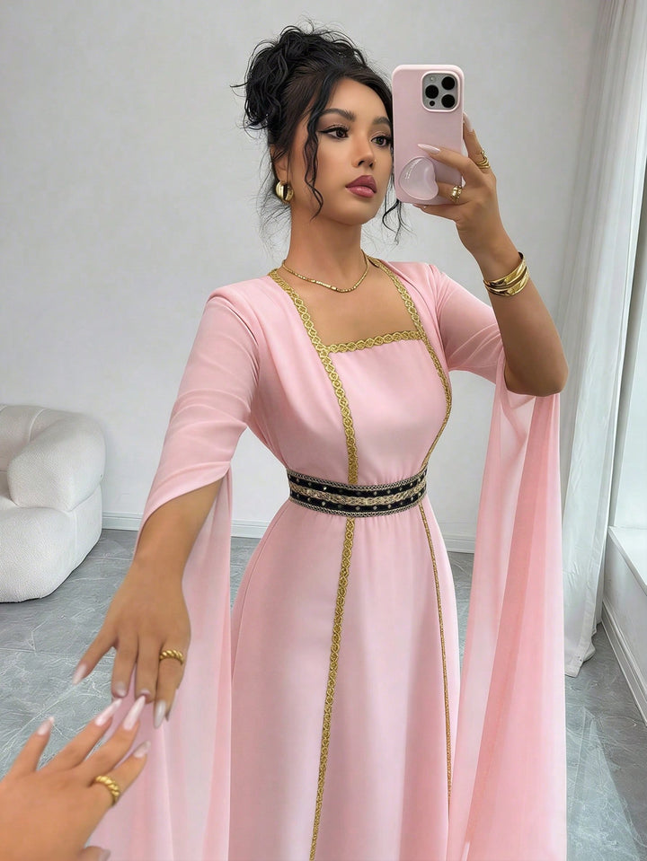 Rochie maxi SHEIN, roz