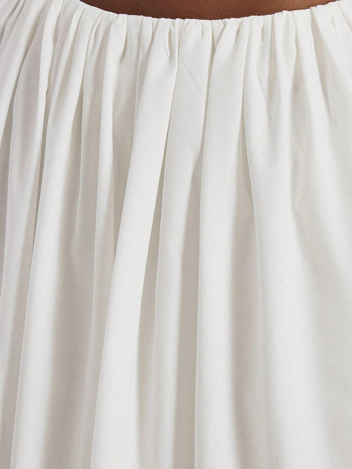 Pantaloni SHEIN, alb
