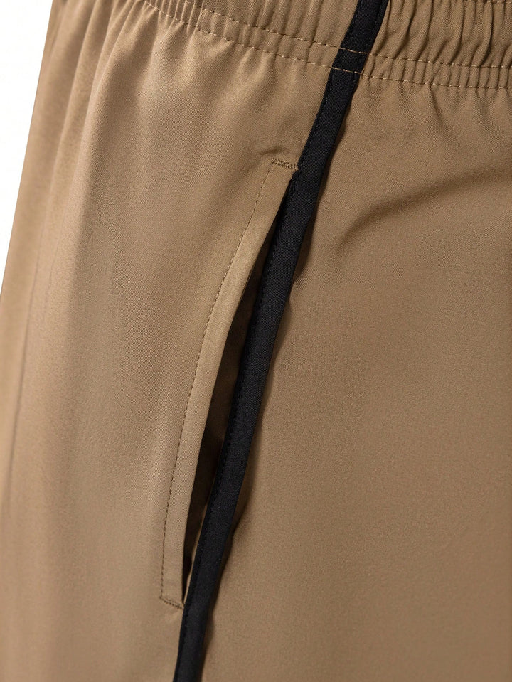 SHEIN strandrövidnadrág, khaki színben