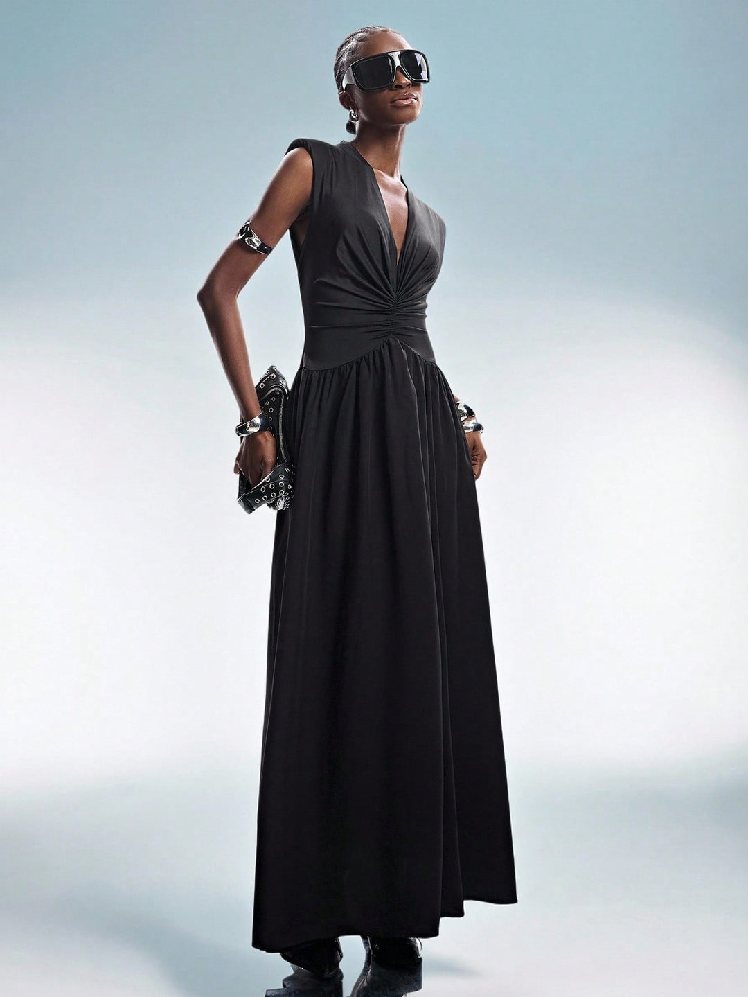 Rochie maxi SHEIN, negru