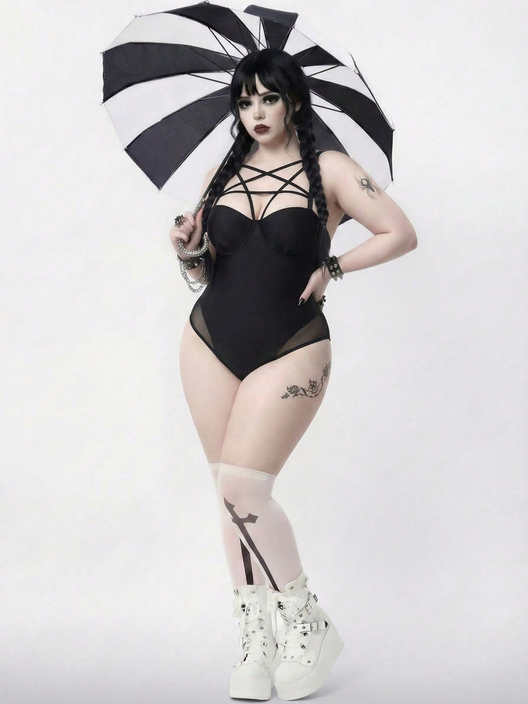 Costum de baie SHEIN, negru