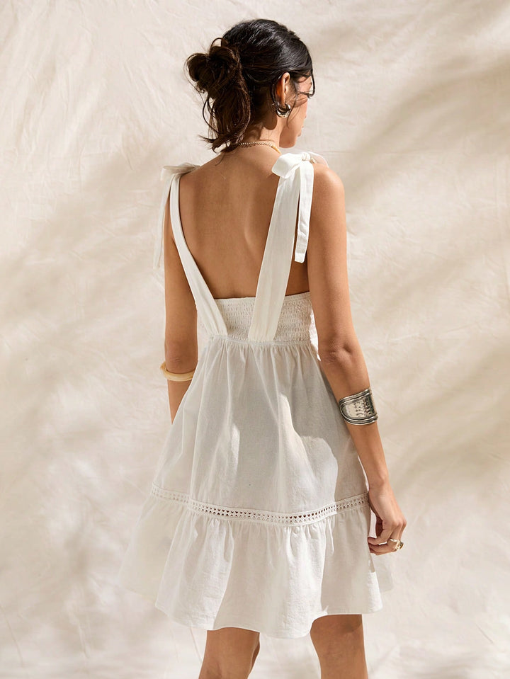 Rochie mini SHEIN, alb