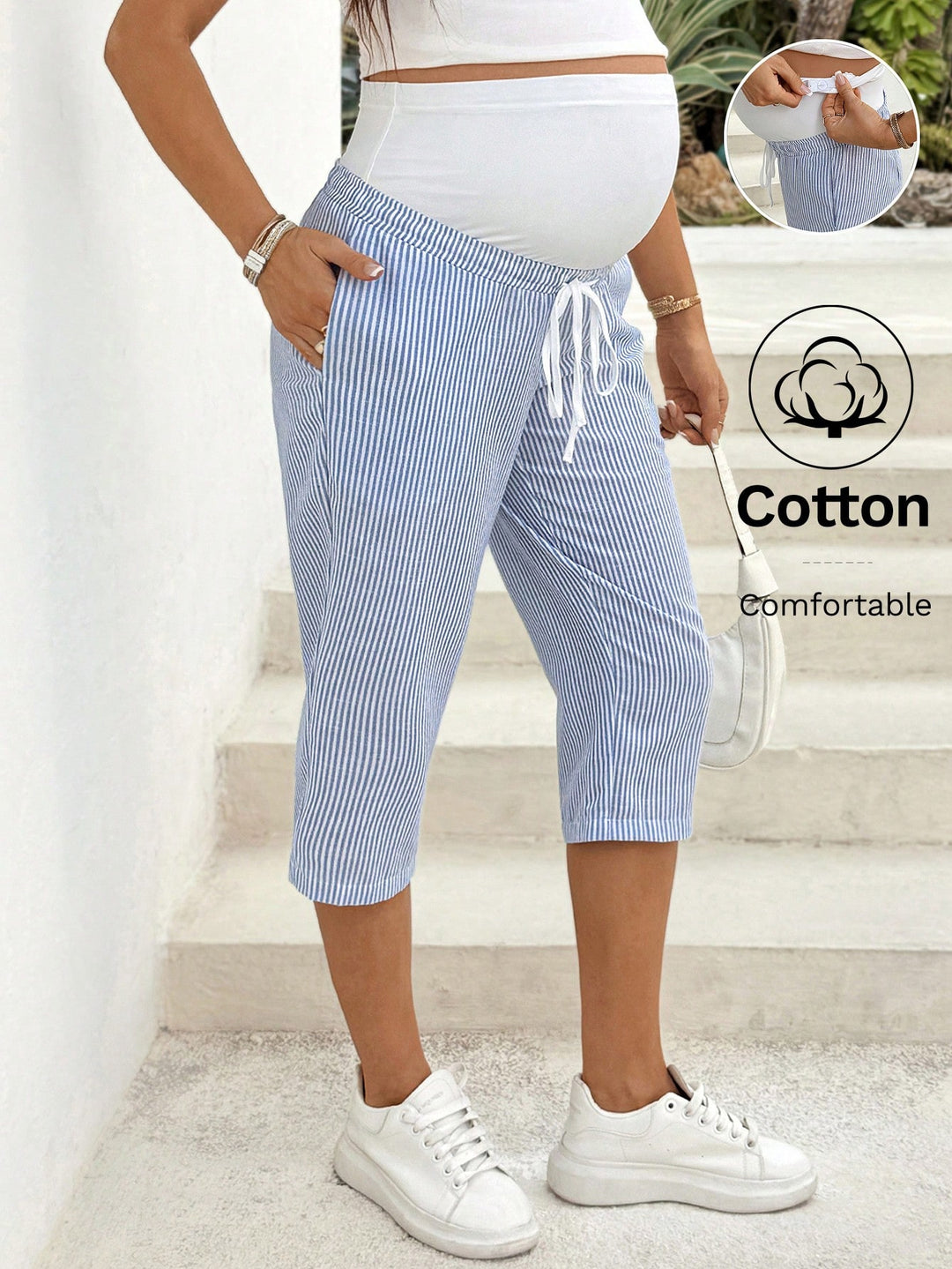 Pantaloni SHEIN, albastru