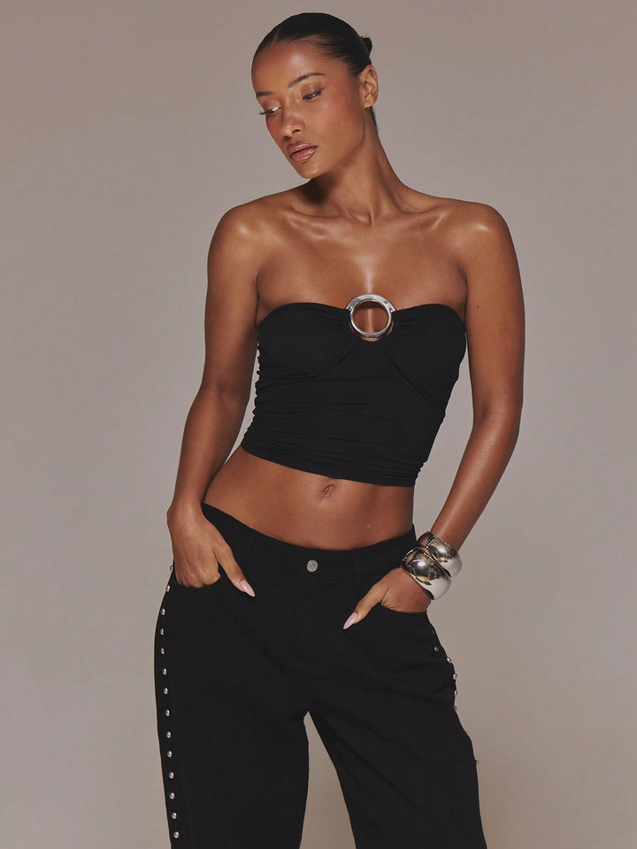 Top SHEIN, negru