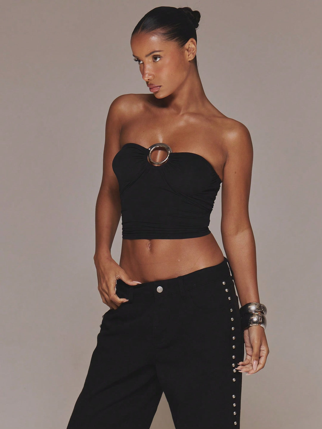 Top SHEIN, negru