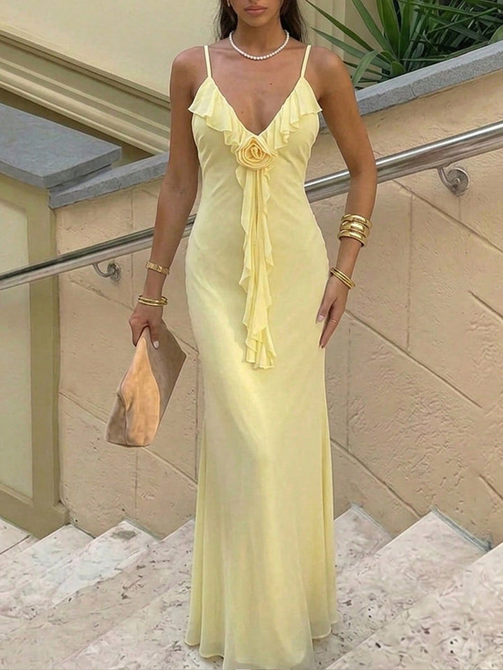 Rochie maxi SHEIN, galben