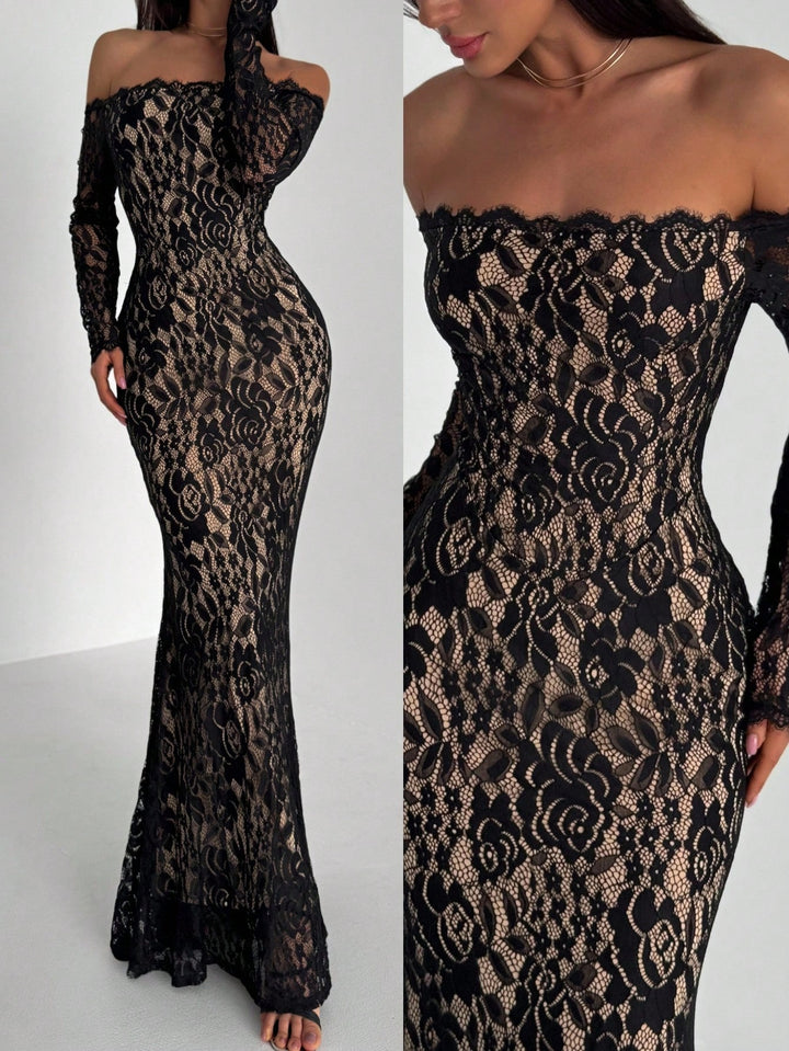 Rochie maxi SHEIN, negru