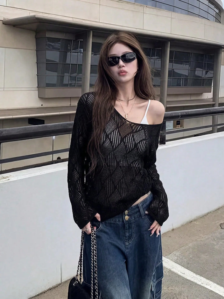 Pulover SHEIN, negru