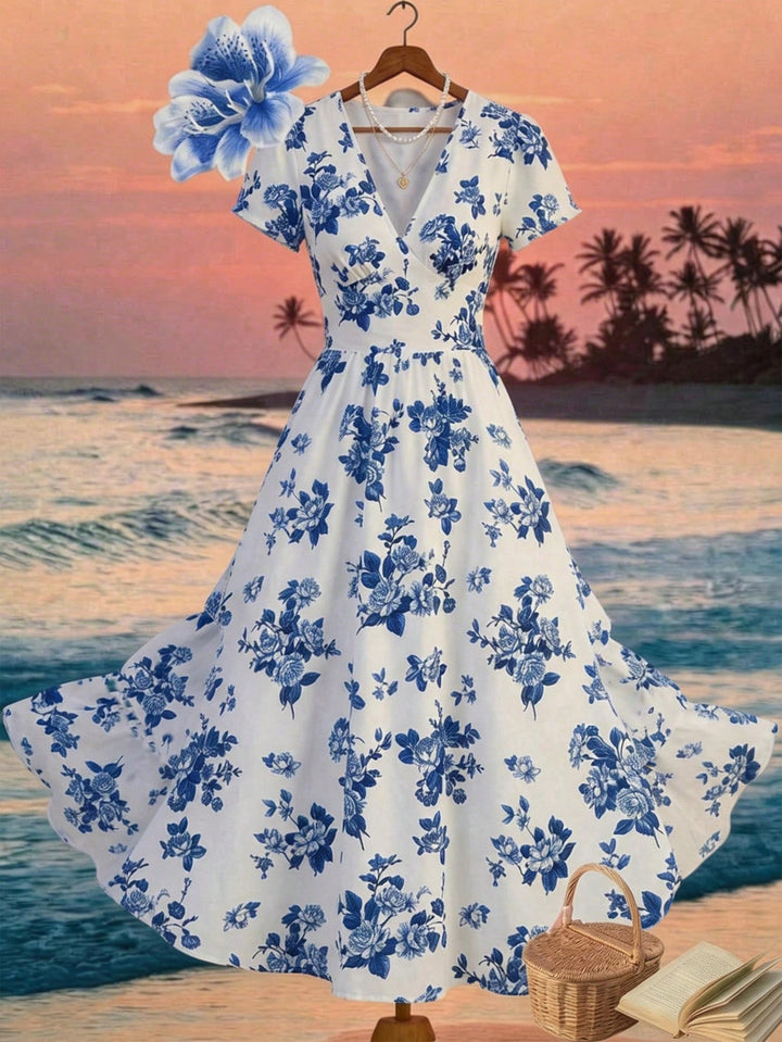 Rochie midi SHEIN, albastru