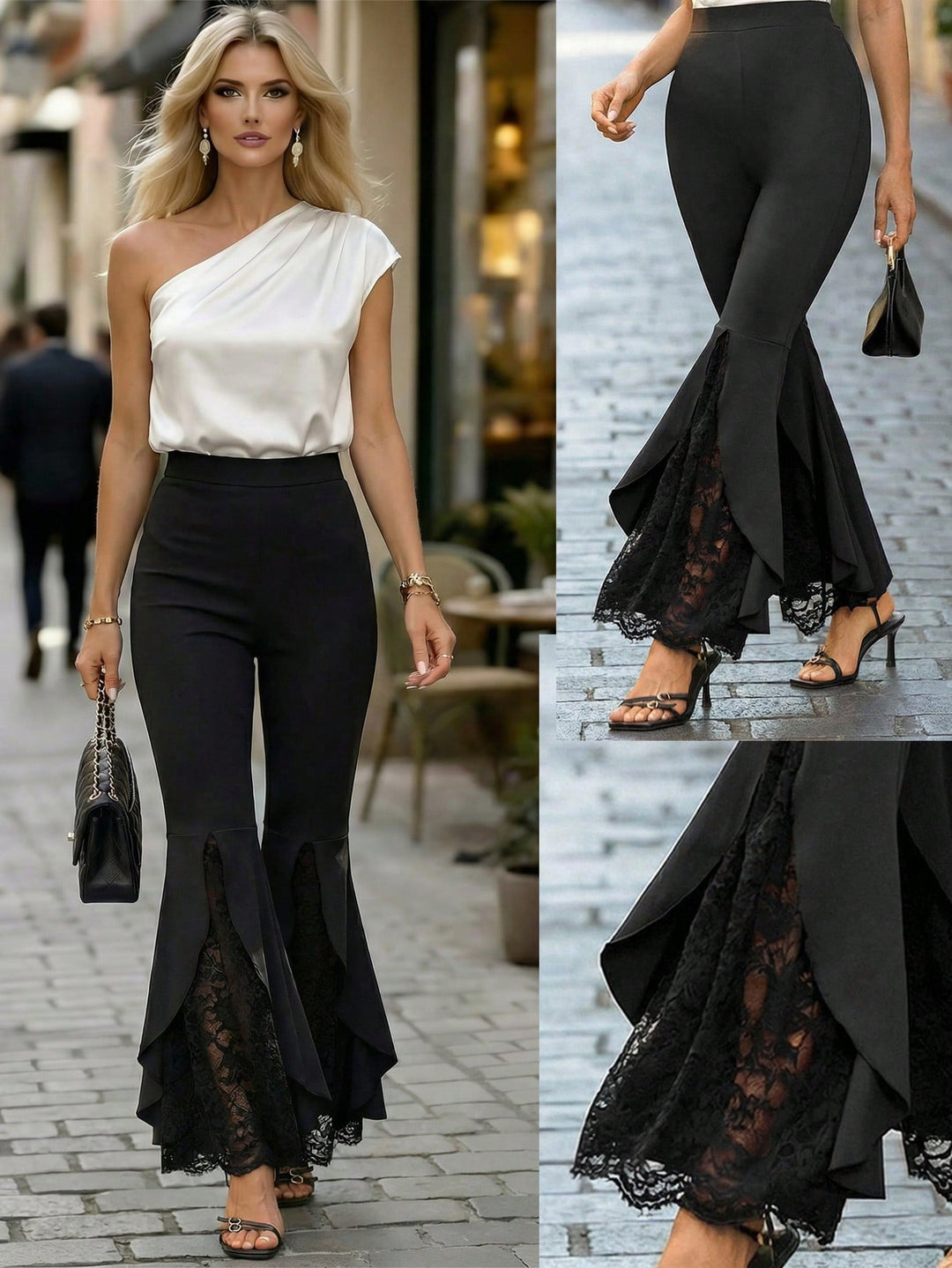 Pantaloni SHEIN, negru