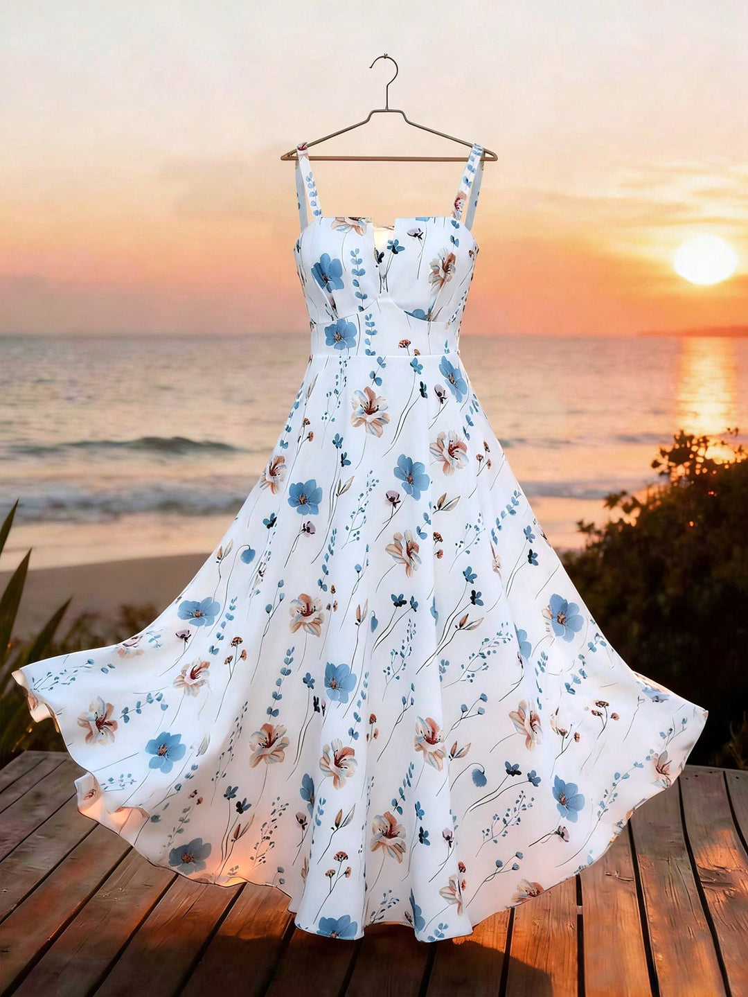 Rochie maxi SHEIN, alb