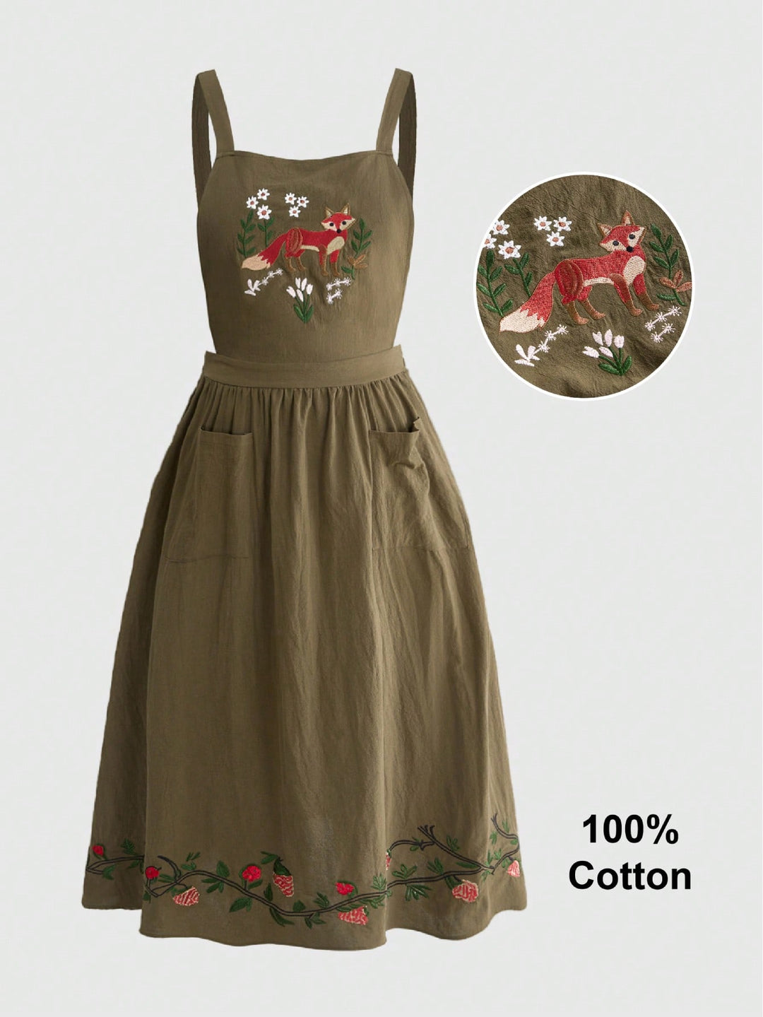 Rochie SHEIN, kaki