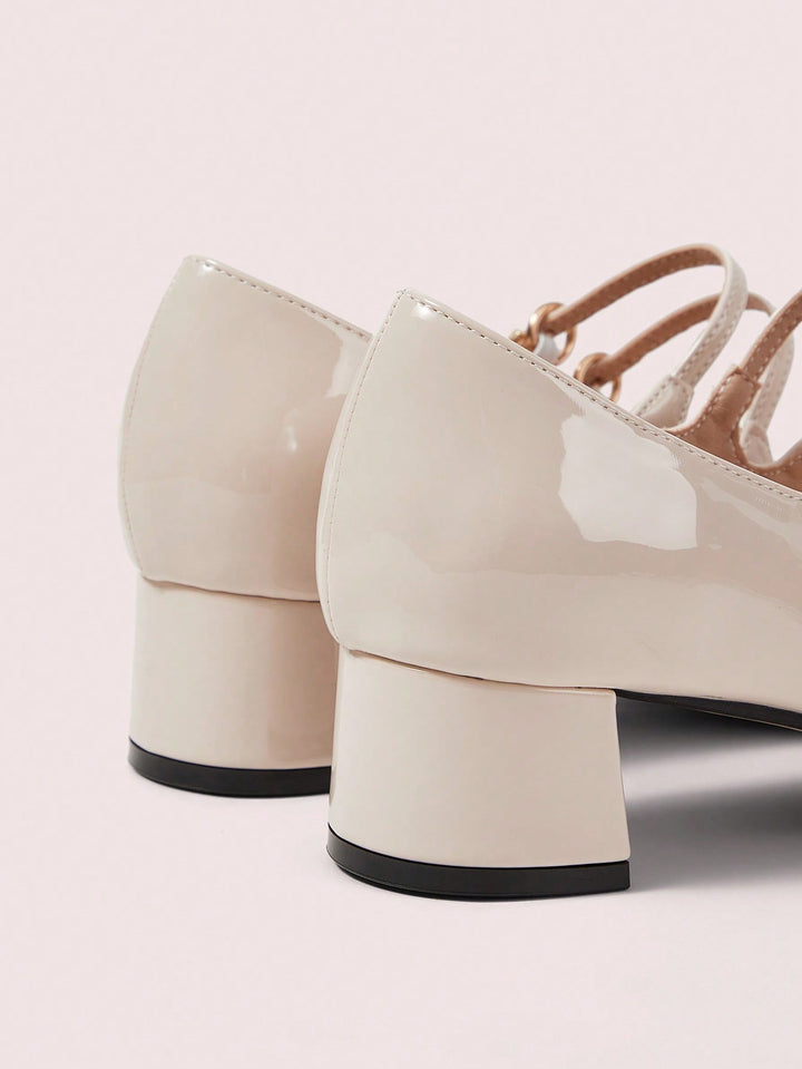 Pantofi cu toc SHEIN, bej