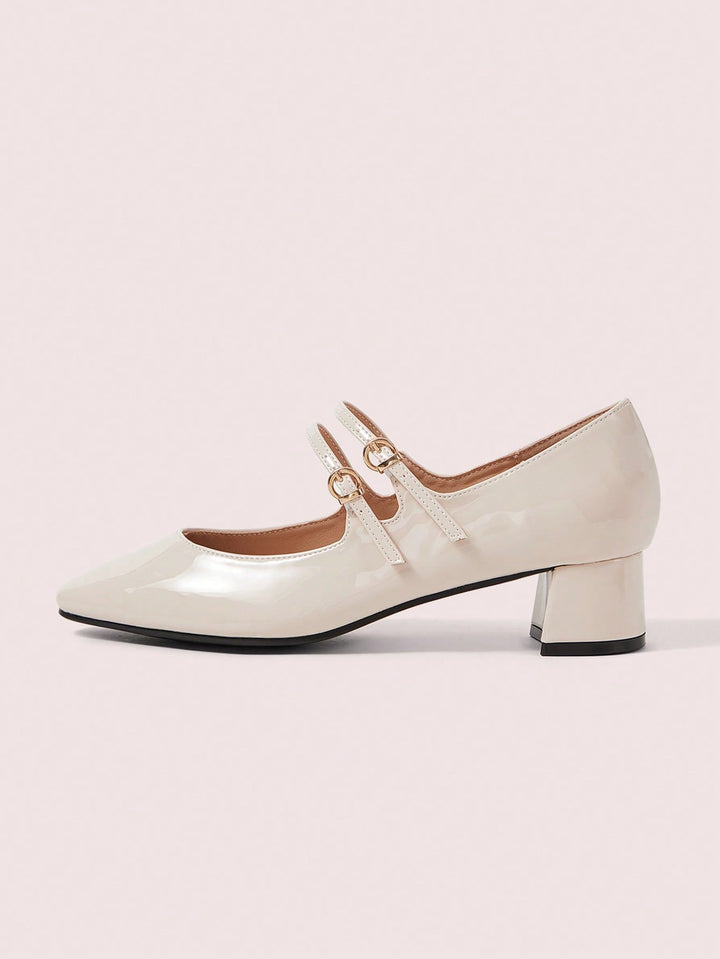 Pantofi cu toc SHEIN, bej