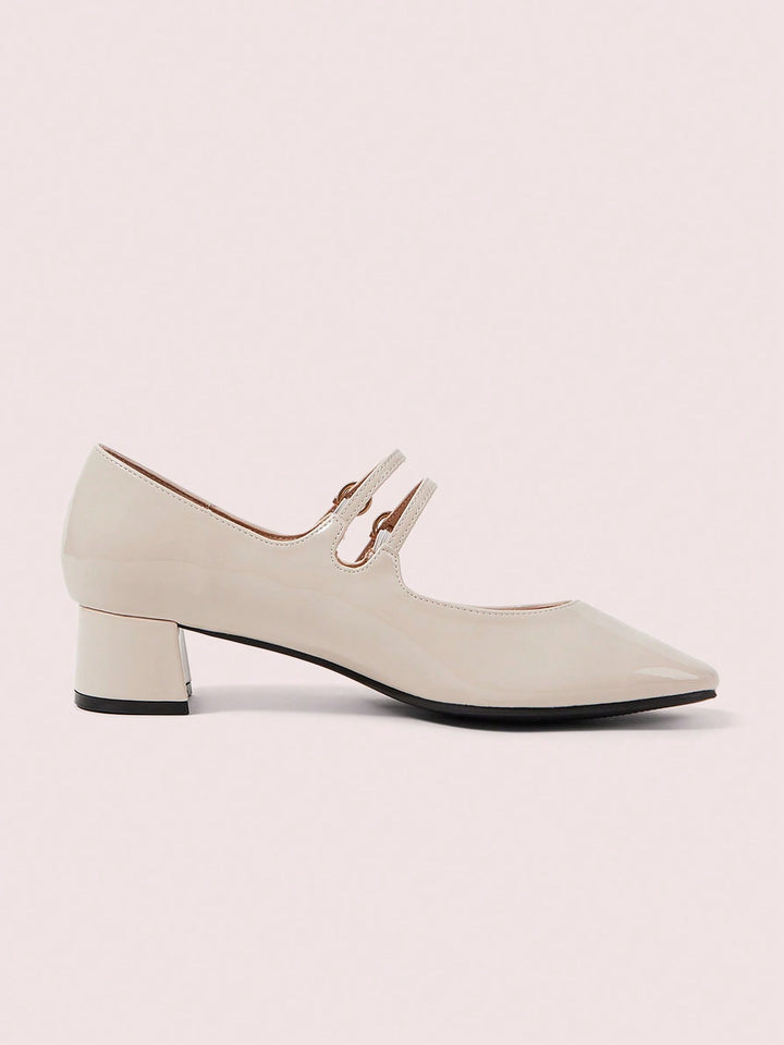 Pantofi cu toc SHEIN, bej