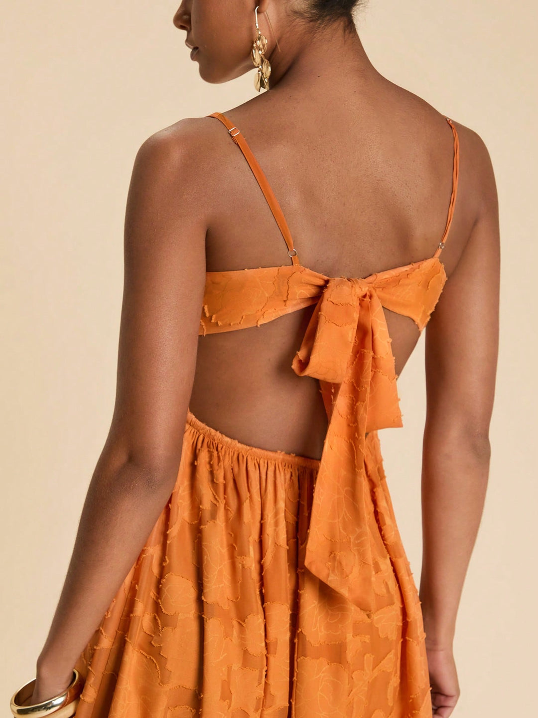 Rochie maxi SHEIN, portocaliu