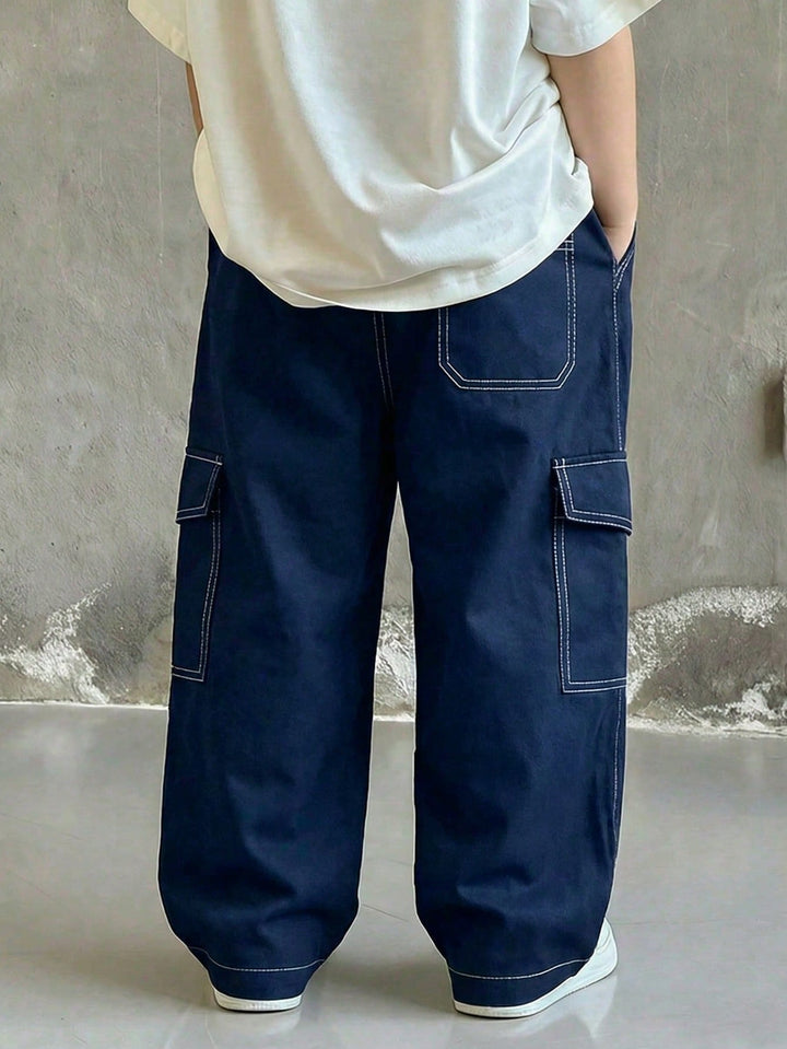 Pantaloni SHEIN, albastru