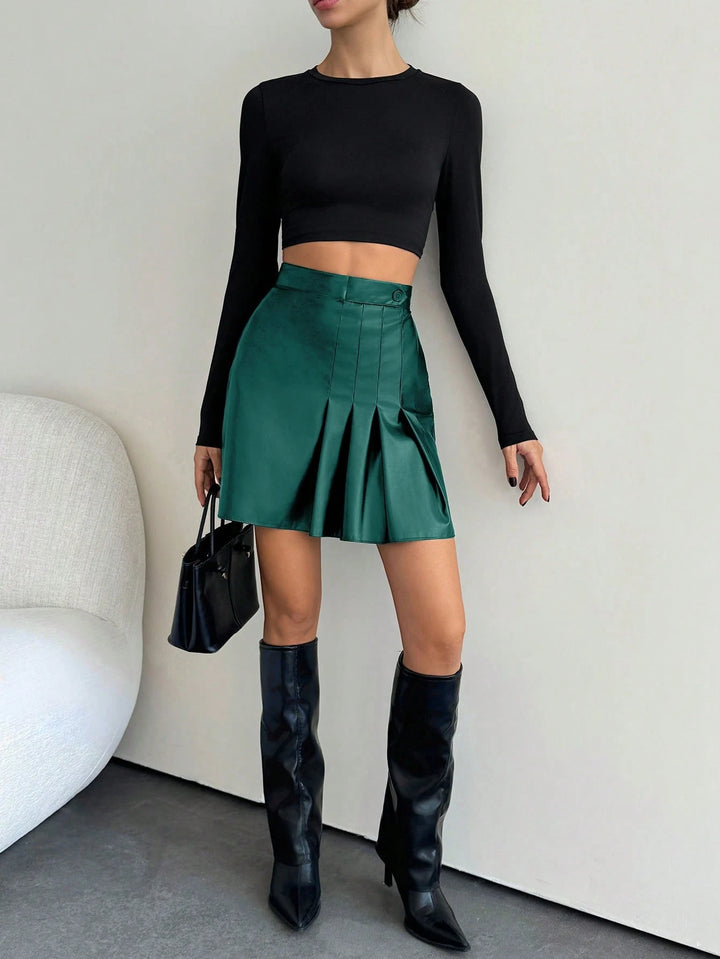 Fustă mini SHEIN, verde
