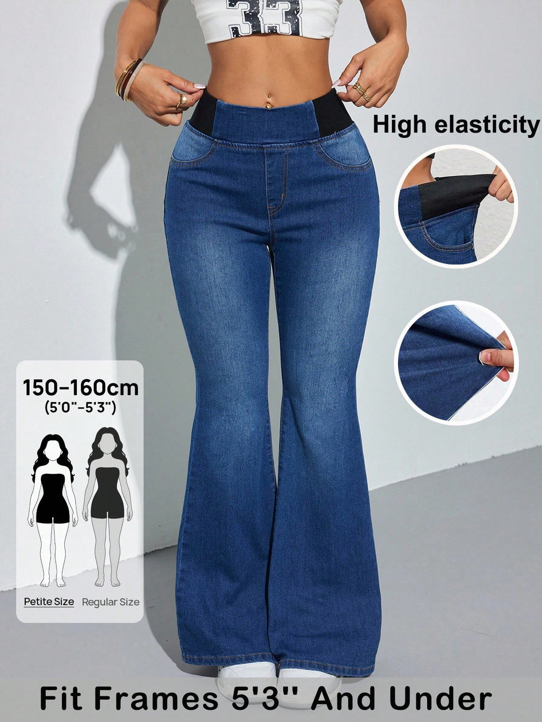 Jeans SHEIN, albastru