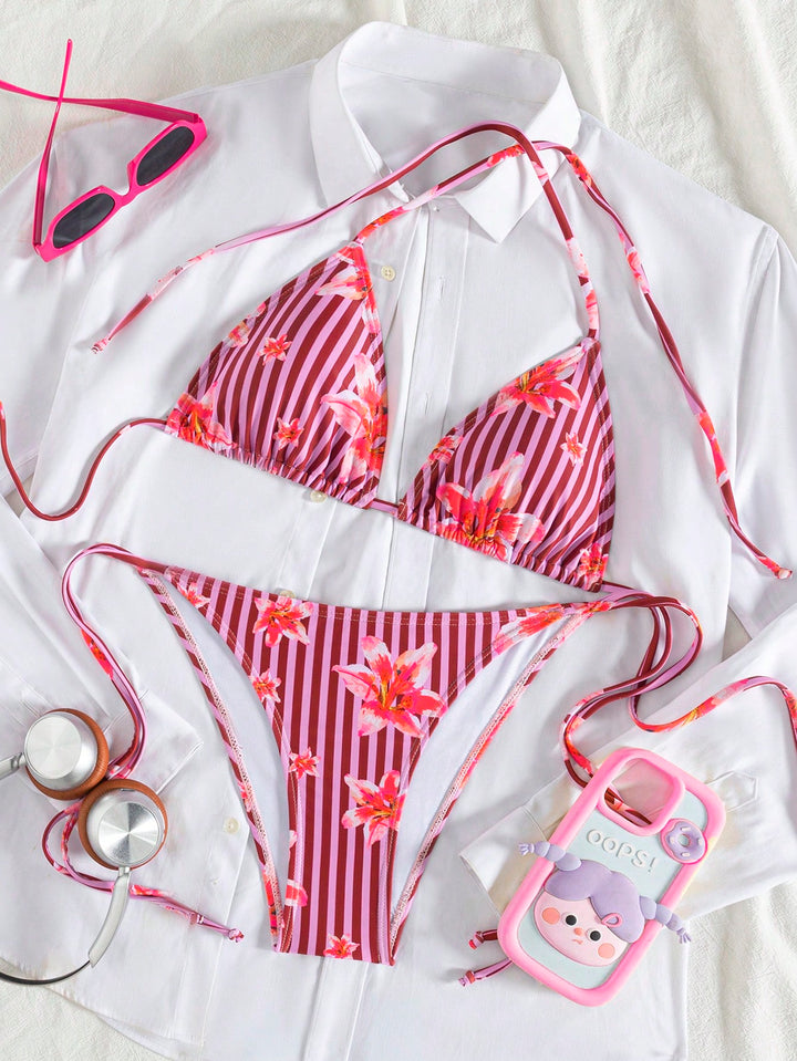 Set bikini SHEIN, vișiniu