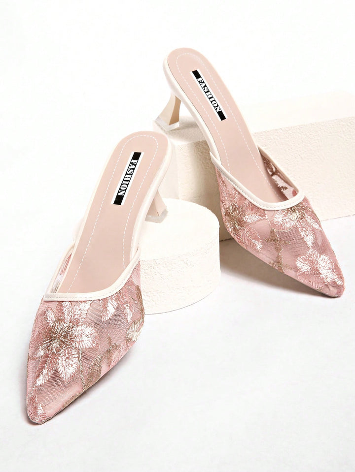 Pantofi cu toc SHEIN, roz