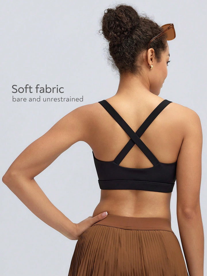 Bustieră sport SHEIN, negru