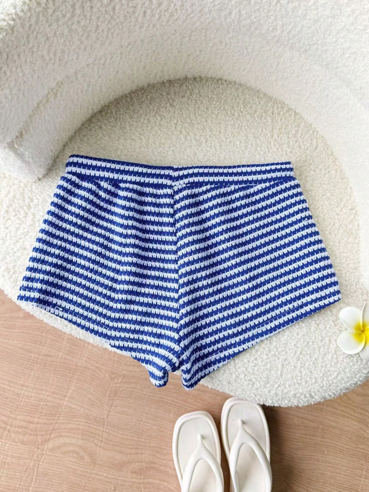 Pantaloni scurți SHEIN, albastru